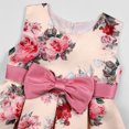thumbnail image 4 of Penkiiy Robe Fleurie Filles Sans Manches Coton Imprimée Robes 4-5 Ans Rose, 4 of 7