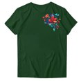thumbnail image 1 of Pisexur Hauts de Printemps pour Femmes 2025, Hauts pour Femmes, Hauts de Sortie pour Femmes, Hauts pour Dames Mode Imprimé Manches Courtes Blouse Col Rond T-Shirt Drôle Vert Armée, 2TG, 1 of 5