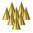 thumbnail image 1 of Beistle 66002-GD Foil Cone Hat, Gold - Pack Of 48, 1 of 1