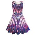 thumbnail image 1 of HAJGJP Robe d'Été pour Fille Robe d'Été Sans Manches pour Filles pour Usage Quotidien et Parties Blanc, 6-7 Ans, 1 of 2