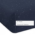 thumbnail image 4 of Mainstays Kids 220TC Cotton Dark Star Double, 4 Piece Sheet Set, 4 of 8