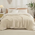 thumbnail image 1 of EMME Cotton Blanket King Size for Bed Soft Muslin Blankets 108"x90" Lightweight Breathable Layering Bedspread Coverlet All Season Gauze Blanket, Ligh, 1 of 9