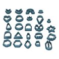 thumbnail image 2 of Clay Cutters Set, Multiple Combinations Clay Earring Cutters  For Jewelry Making, 2 of 8