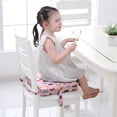 thumbnail image 3 of Huanglei Dining Chair Booster Cushion Faux Leather Seat Portable And Non Slip Design For Dining Tables Easy To Clean Suitable For Ages And Up Blue Booster Seat For Kitchen Chair Portable, 3 of 3