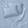 thumbnail image 1 of Wrinkle-Free Microfiber Sheet Set, Queen Size, Light Blue, 1 of 3