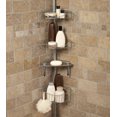 thumbnail image 2 of Hometrends Premium Tub and Shower Tension Pole Caddy, Brushed Chrome, 2 of 2
