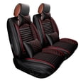 thumbnail image 4 of Maidao 2pcs Front Seat Cover for SEAT for Arona 2017-Present 2 Seats Leather Airbag Compatible Water Resistant Front Set Cushion Protector Black and Red, 4 of 6