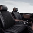 thumbnail image 2 of B Black Car Linen Backrest Cushion Summer Ventilated Breathable Cool Pad All Season Use Honeycomb Mesh Structure For Sedan Suv Vehicles, 2 of 7