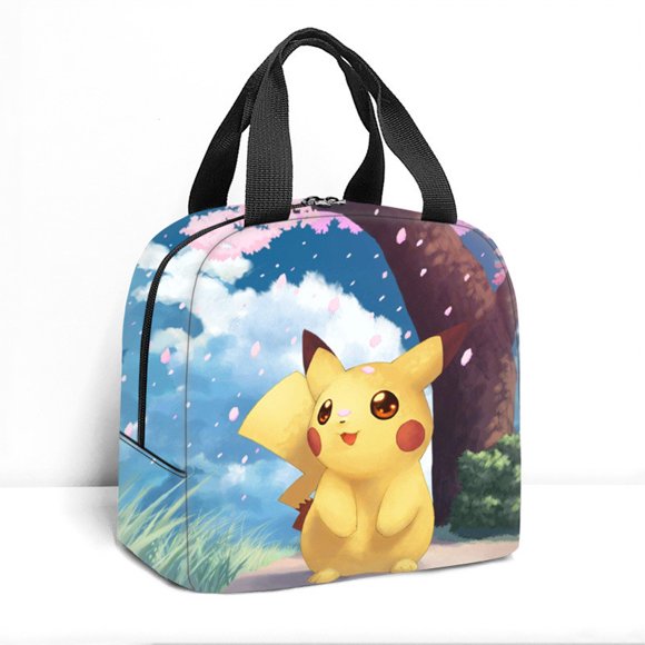 Pokemon Kawaii Bento Bag Pokemon Cartoon Breakfast Lunch Dinner Children's Bento Bag Pikachu Thermal Bento Student Picnic Bag