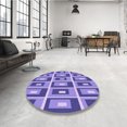 thumbnail image 4 of Ahgly Tapis Rectangulaire Lavable en Machine Intérieur Transitionnel Violet Améthyste Violet, 3 Pieds x 5 Pieds, 4 of 7