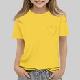 thumbnail image 4 of RXIRUCGD 2025 Vêtements d'Été pour Enfants Nouveaux T-Shirts d'Été pour Enfants Manches Raglan Manches Courtes T-Shirt Graphique Col Rond T-Shirt Filles Haut Décontracté, 4 of 5