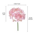 thumbnail image 3 of Lisbinx Glued Rose Faux Hydrangea Flowers – Realistic Home Decor Fake Blooming Arrangement, 3 of 6