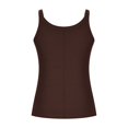 thumbnail image 5 of Yuyuzo Plus Size Tank Tops for Women Ribbed Knit Sleeveless Crop Tops Round Neck Slim Fitted Soft Base Layer Camis Tees, 5 of 5
