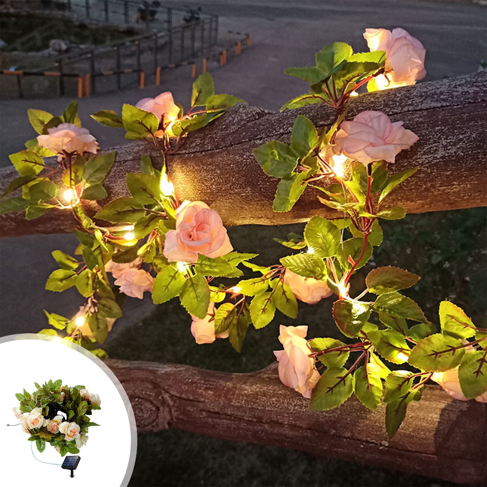 TopLLC Solar Lights Outdoor Solar Garden Lights Newest Solar Lights Outdoor Garden Decor Brighter More Realistic Color Changing Rose Flower Lights For Outside Patio Yard Decorations solar light