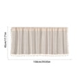 thumbnail image 3 of Valances for Windows Valance Curtains for Kitchen - Window Light Blocking Short Rod Pocket Curtain Panels for Small Window Bathroom Basement Window Curtain Panels, 3 of 7
