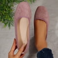 thumbnail image 2 of WRKEKC Womens Shoes Square Toe Low Cut Wide Width Solid Color Low Heel Comfortable Slip On Spring Summer Casual Shoes, 2 of 7