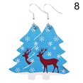 thumbnail image 2 of Christmas Faux Leather Earrings Santa Xmas Tree Snowman Earrings Dangle Earrings, 2 of 10