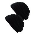 thumbnail image 1 of Tuque Tricotée pour Femmes (Lot de 2), Noir/noir, 1 of 1