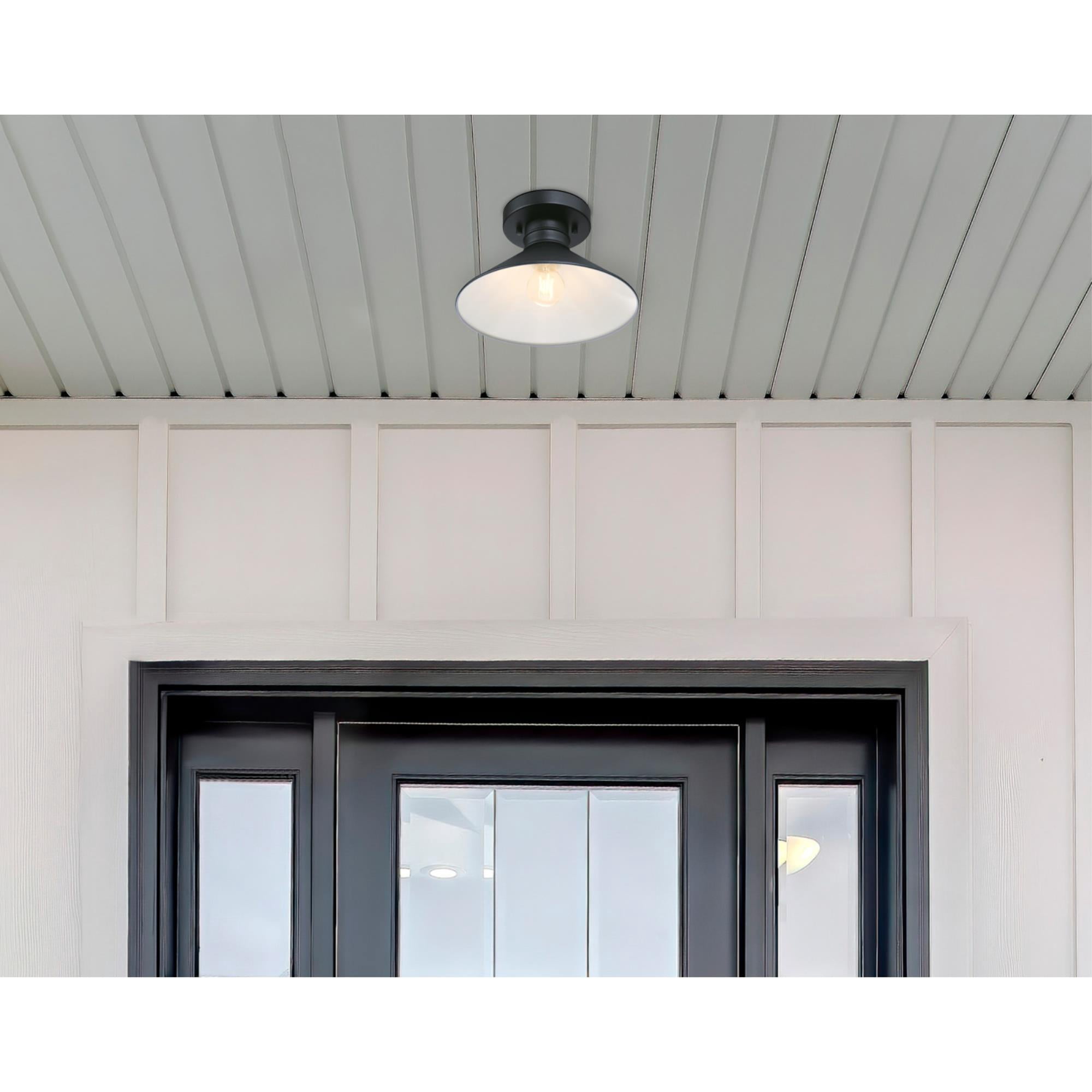 Westinghouse Lighting Watts Creek 11-inch One-Light Semi-Flush Mount Ceiling Fixture, Dark Sky Friendly