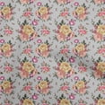 thumbnail image 1 of oneOone Rayon Gray Fabric Florals Sewing Material Print Fabric By The Yard 56 Inch Wide, 1 of 4
