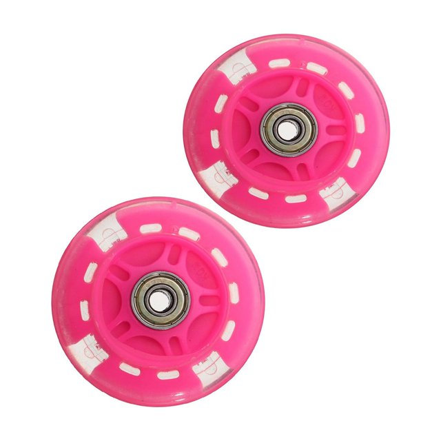 Bgsha Roues de Rechange à DEL Clignotantes pour Trottinettes et Patins à Roulettes Diamètre 80 mm avec Roulements Stables en Acier à Haute Teneur en Carbone