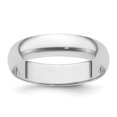 thumbnail image 1 of Bague Alliance Demi-Ronde en Platine 5 mm Taille 10 Classique à Dôme, 1 of 9