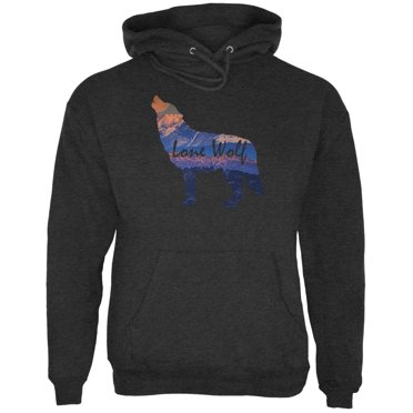 Lone Wolf Lanscape Chandail à Capuchon pour Hommes