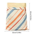 thumbnail image 3 of Amzcrzy Cloth Bread Bag Zipper Beeswax Bread Bag Reusable Food Storage Bag Double Layer Beeswax Wrap Bag with Buckle Fresh Keeping Bag for Bread Fruit Vegetables Snacks Home and Kitchen, 3 of 6