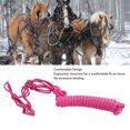 thumbnail image 4 of Corde Tressée Licol, Polyester Tissage Licol Cheval avec Multi Noeuds Réglables Licol d'Entraînement Cheval Portable Sûr, Licol de Corde de Cheval Attaché, 4 of 8
