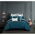 thumbnail image 1 of Chic Home BCS21830-US 8 Piece Aries Comforter Set, Teal - Queen Size, 1 of 1