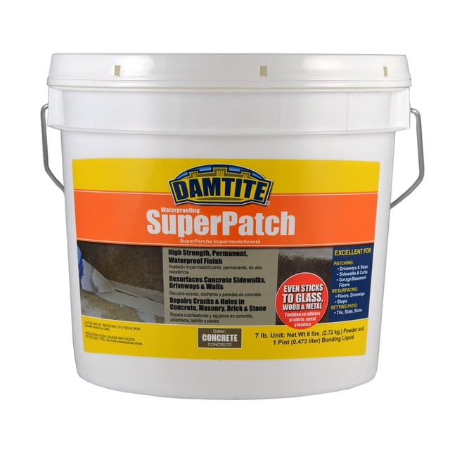 Damtite 04072 Super Patch de Béton Réparation, Seau de 7 lb