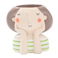 thumbnail image 4 of Abbracc Resin Girl Flowerpot Succulent Planter Pot Desktop Ornament, 4 of 8