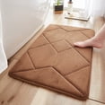 thumbnail image 1 of Boovnll Bathroom Water Absorbing Door Mat Convenient Machine Wash Lightweight Fabric Quick Water Absorption Non Slip Floor Mat, 1 of 6