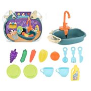 Kitchen Kids Mini Water Dispenser Electric Dishwasher Pretend Play House Games Role Playing Food Summer Kitchen Toys For Girls