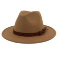 thumbnail image 1 of Fedora Adjustable Breathable Felt Men Vintage Style Hat for Hiking, 1 of 9