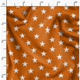 thumbnail image 2 of Soimoi Orange Rayon Fabric Stars Star Printed Craft Fabric by the Yard 42 Inch Wide, 2 of 6