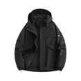 thumbnail image 1 of Jackets for Men Hooded Long Sleeve Zipper Pocket Solid Stormtrooper Coat, 1 of 9