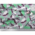 thumbnail image 3 of Soimoi Rayon Fabric Two Tone With White Camouflage Print Fabric by Yard 56 Inch Wide, 3 of 3