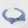 thumbnail image 3 of Rhinestone Bowknot Pets Collars 3 Rows Non-elastic Adjustable Rhinestones Belt Cats Dogs Accessories, 3 of 7