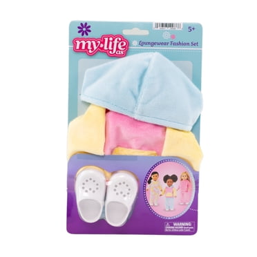 My Life As – Ensemble Détente pour Poupée de 18 pouces, 3 Pièces, Colorblock rose, jaune et bleu