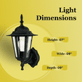 thumbnail image 4 of Capital Lighting One Light Outdoor Wall Lantern, Black Finish, 15" Height, 4 of 7
