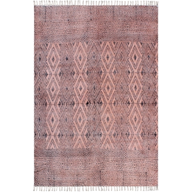 Casavani Cotton Custom Area Rug Kitchen Mat, Brown 2x3 feet