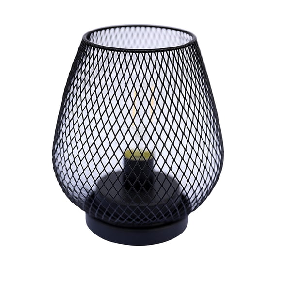 EGNMCR Desk Lamp Metal LED Lantern Battery Powered, Light With LED Edsion Style Bulb. Great For Weddings, Parties, Patio, Events For Indoors wall lamp