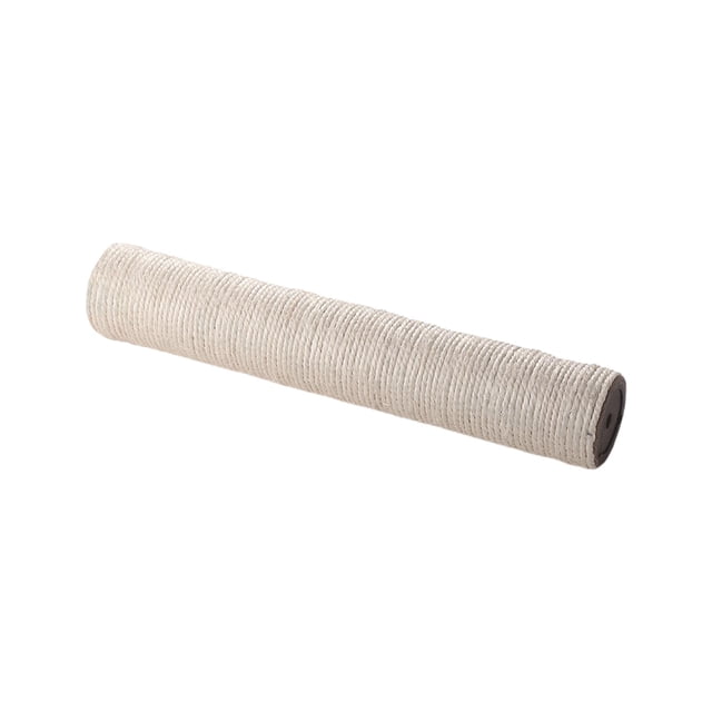 DOLITY Cat Scratch Post Cat Scratching Post Replacement Sisal Scratcher Claw Scratcher Sisal 50cmx7cm. A cylindrical replacement scratching post wrapped in tightly wound sisal rope, designed for durability and wear resistance. Features a multicolour finish and is compatible with M8 screws for easy installation. Suitable for cats of all sizes, it helps protect furniture by providing a dedicated scratching surface.