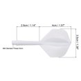 thumbnail image 2 of Unique Bargains Integrated Dart Shaft Flights, 9 Pack Durable Dart Flight Set, White, 2 of 5