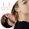 thumbnail image 1 of Boucles d'Oreilles Pendantes Grandes Étoiles Creuses pour Femmes – Bijoux Géométriques au Design Moderne, 1 of 7
