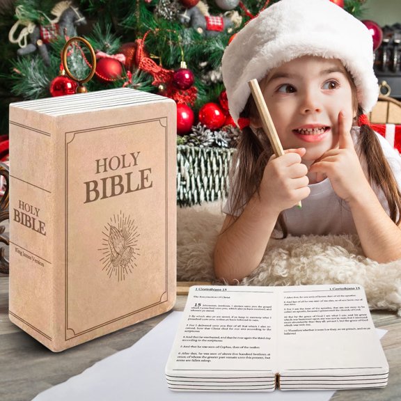 Wzzjkit Bible Book That Opens Holy Bible Book Book Shape Bible Verse Openable Book Bible Gifts for Women