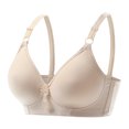 thumbnail image 2 of AherBiu Wireless Bras for Women Plus Size Comfort Soft Full Coverage High Support Push up Bralette Solid Color Bras, 2 of 9