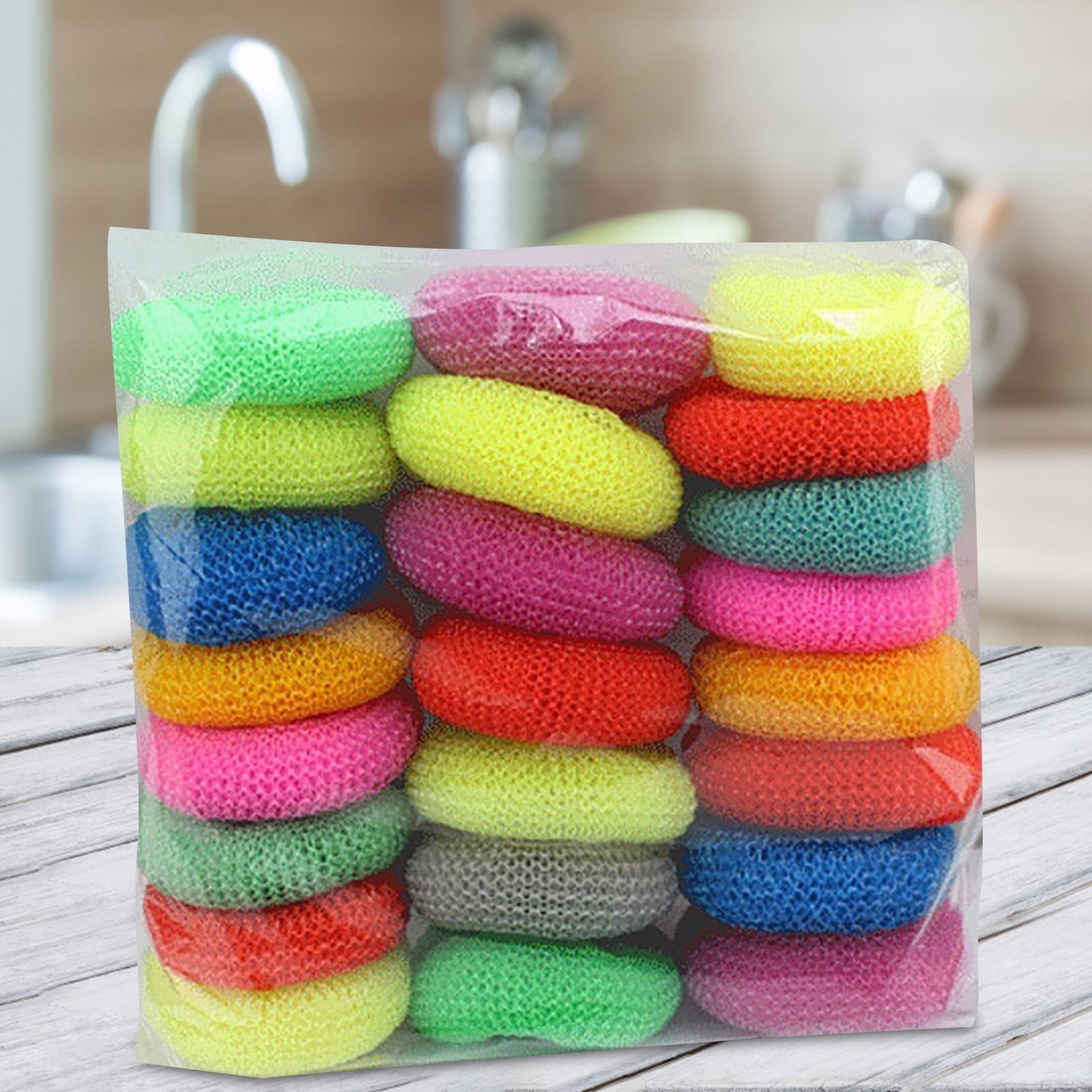 Curated Selection Pickme 24 Pcs Stainless Sponges Scrubbers Cleaning Utensil Scrubber Density Scrubber Scouring Pads for Pot Pan Dish Wash Cleaning for Removing Dirty Cookware Cl, Blue