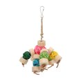 thumbnail image 2 of Bird Bite Toy Colorful  Toy  Chewing Toy Colorful Safe Relieve Anxiety Hanging  Sepak Takraw Toy For Birds Parrots, 2 of 8